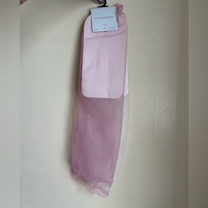 SOLD EB NWT Anthropologie 2 Pack Party Dress Socks - Sheer Pink and White